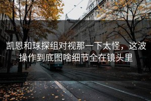 凯恩和球探组对视那一下太怪，这波操作到底图啥细节全在镜头里